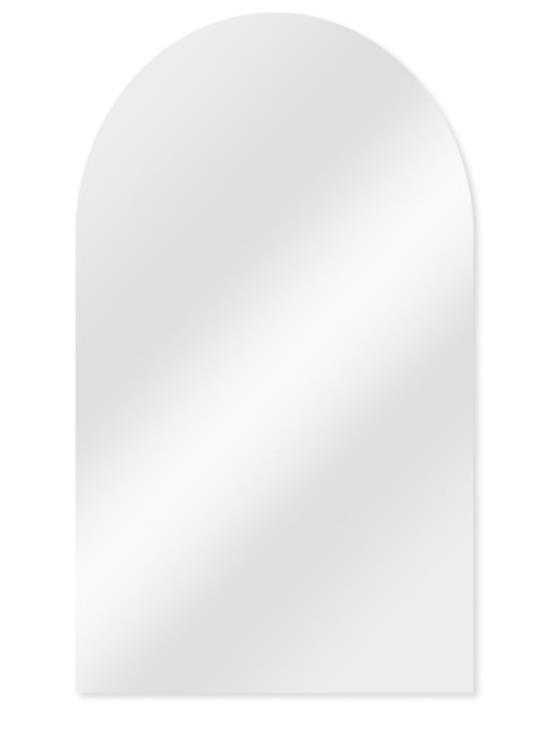 TEMPLE & WEBSTER Tate Arched Frameless Wall Mirror NB: Missing one bracket