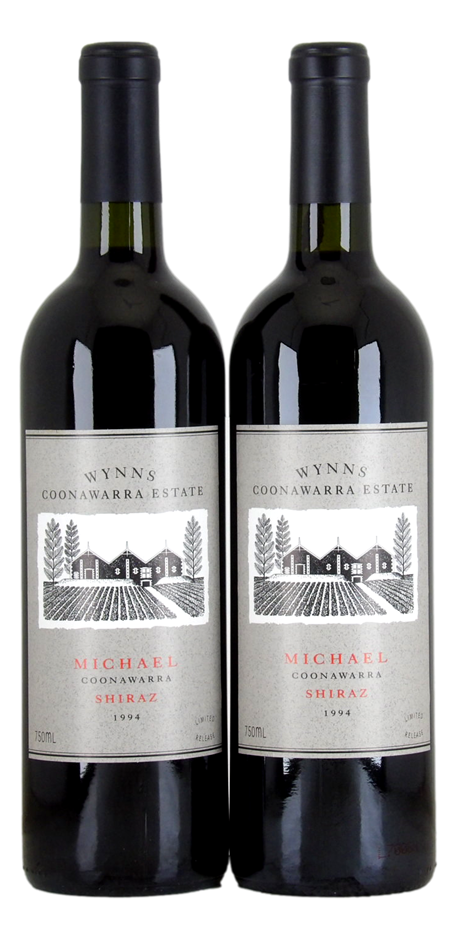 Wynns Estate Michael Shiraz 1994 (2x 750mL), Coonawarra. 5* Prov