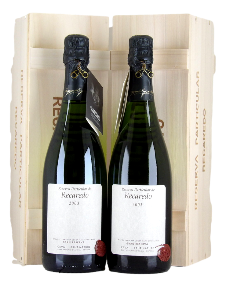RECAREDO Cava Gran Reserva Brut Nature 2003 (2x 750mL), Catalunya. 5* Prov