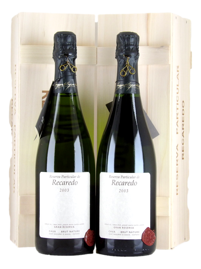 RECAREDO Cava Gran Reserva Brut Nature 2003 (2x 750mL), Catalunya. 5* Prov