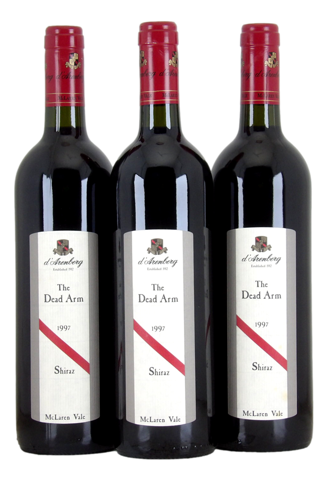 d`Arenberg Wines The Dead Arm Shiraz 1997 (3x 750mL), McLaren Vale. 5* Prov