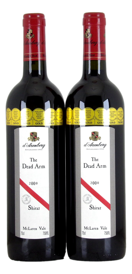 d`Arenberg Wines The Dead Arm Shiraz 2000 (2x 750mL), McLaren Vale. 5* Prov