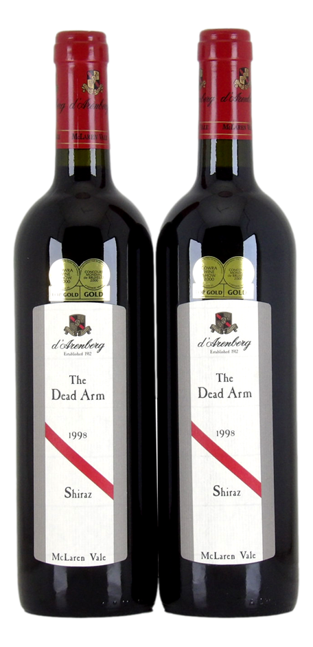 d`Arenberg Wines The Dead Arm Shiraz 1998 (2x 750mL), McLaren Vale. 5* Prov