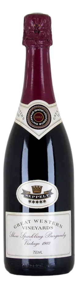 SEPPELT Great Western Show Sparkling Burgundy 1982 (1x 750mL). 5* Prov