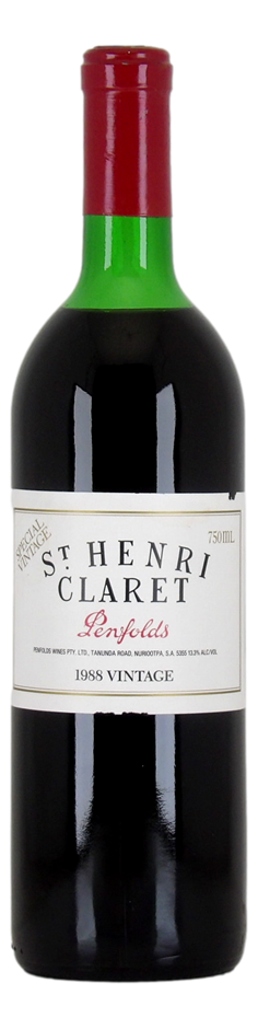 PENFOLDS St. Henri Shiraz 1988 (1x 750mL), South Australia. 5* Prov