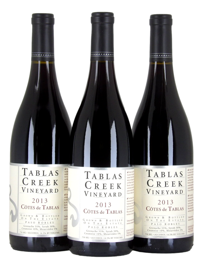 TABLAS CREEK Cotes de Tablas GSM 2013 (3x 750mL), Paso Robles. 5* Prov
