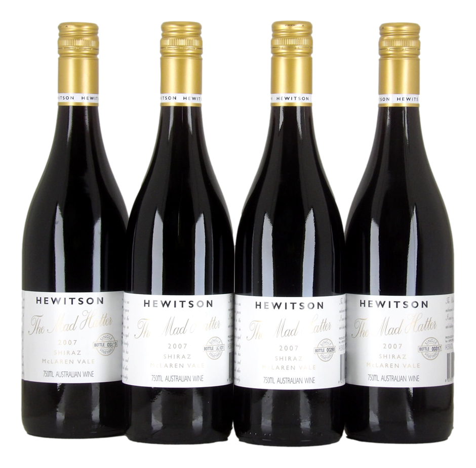 HEWITSON The Mad Hatter Shiraz 2007 (4x 750mL), McLaren Vale. 5* Prov