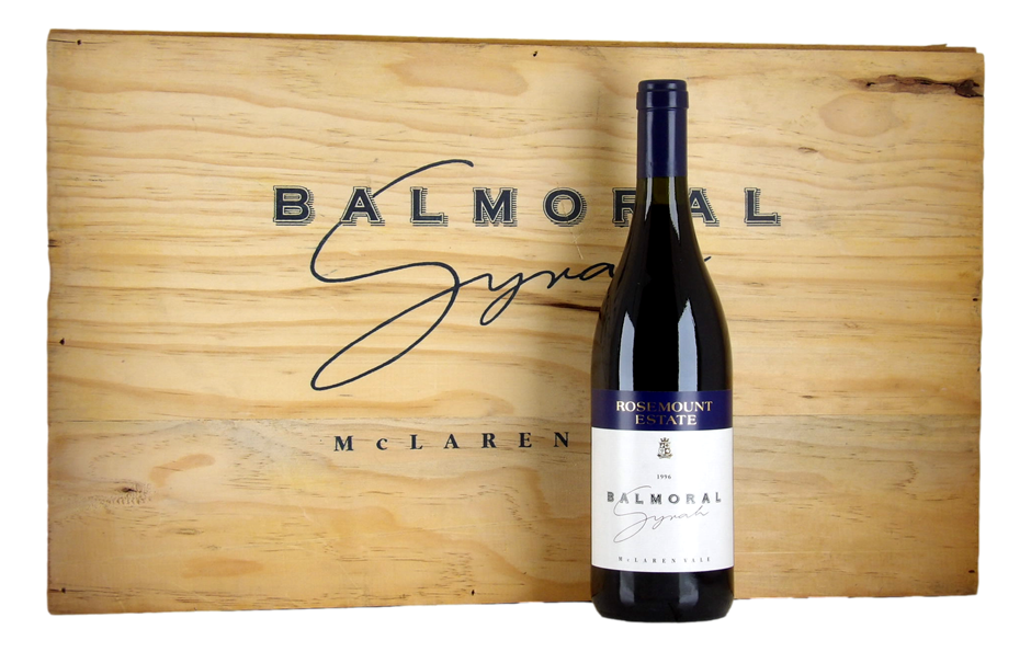 ROSEMOUNT ESTATE Balmoral Syrah 1996 (6x 750mL), McLaren Vale. 5* Prov