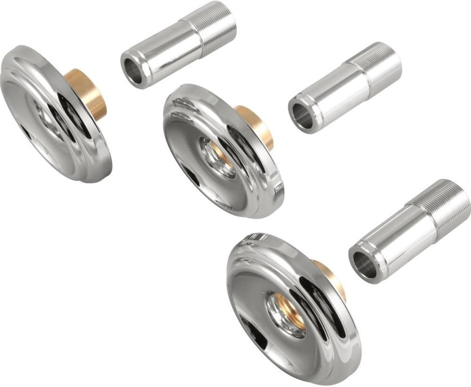 DELTA FAUCET Metal Escutcheons and Sleeves, Chrome.