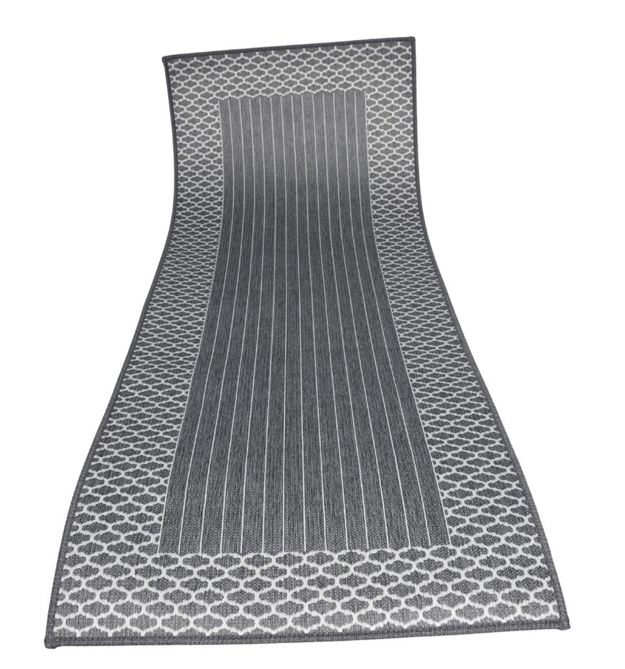 2 x TOWN&COUTNRY LIVING Kitchen Runner Floor Mat (50 x 139 cm), Grey & Blue