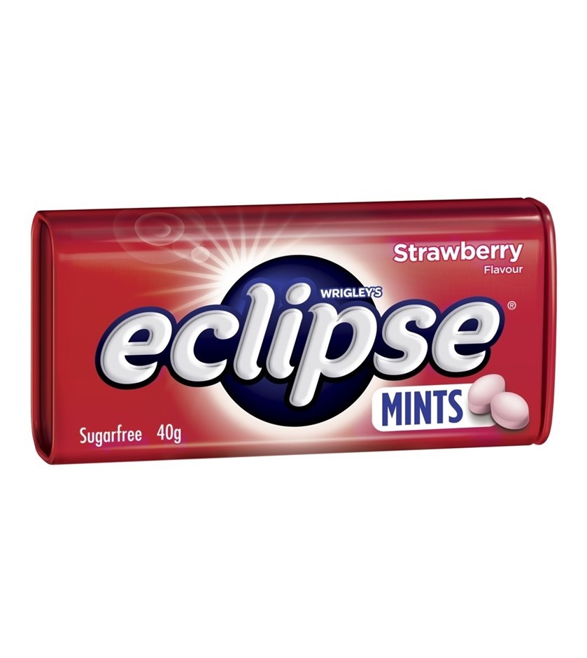 30 x WRIGLEY'S Eclipse Mints Strawberry Flavour, 40g.