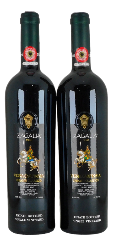 Zagalia Viena Carpiria Classico Chianti 1990 (2x 750mL), Tuscany.