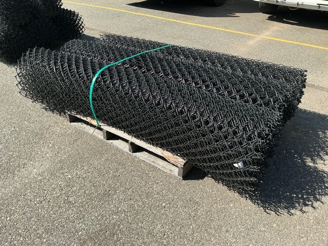 Unreserved Pallet of 3 x Fencing Mesh Rolls Black