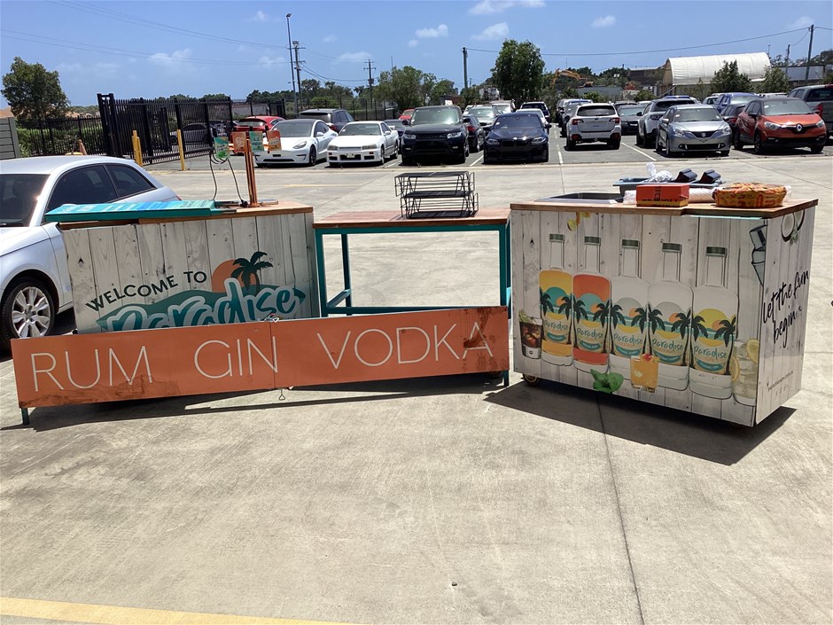 Mobile Bar 3 Piece Set