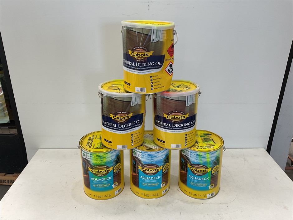 Unreserved Assorted Brands of Paints, Sealers & Oils 