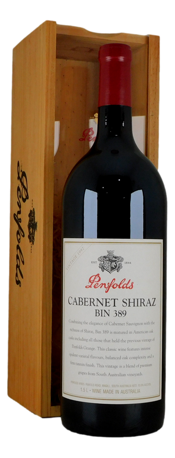 Penfolds Bin 389 Cabernet Shiraz 1997 (1x 750mL ) SA.