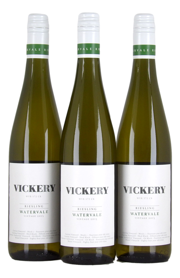 Vickery WVR 172 CK Watervale Riesling 2015 (3x 750mL)
