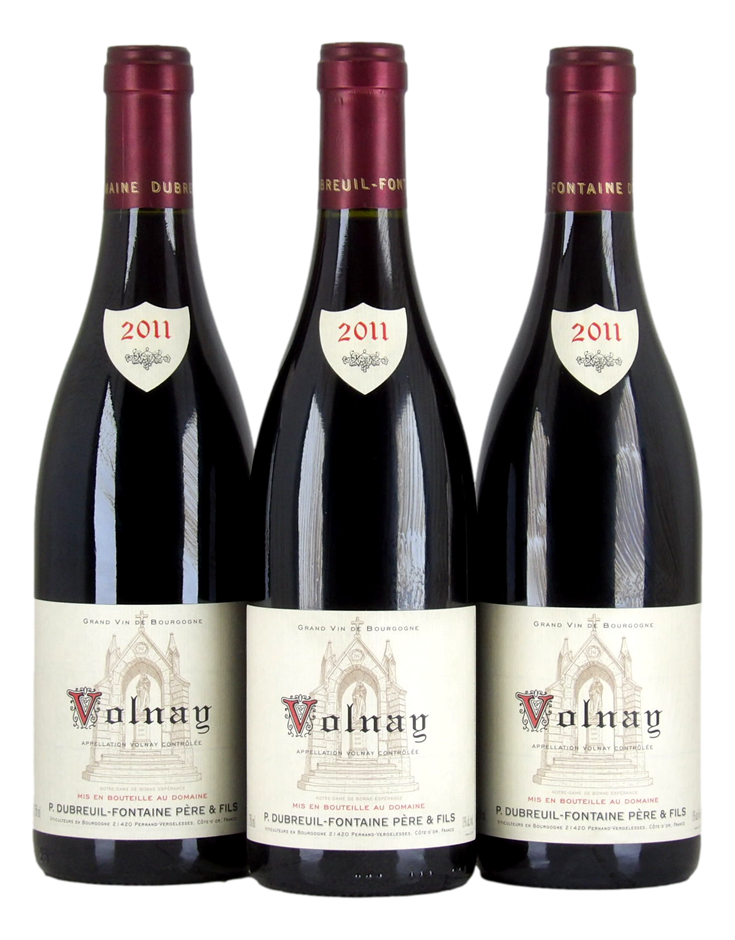 Dom. Dubreuil-Fontaine Volnay 2011 (3x 750mL ), France, Cork