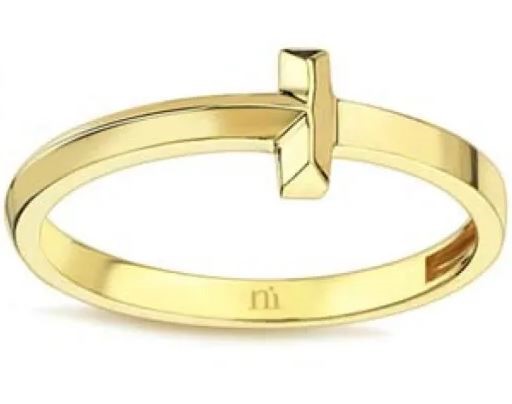 9K Yellow Gold BAR RING