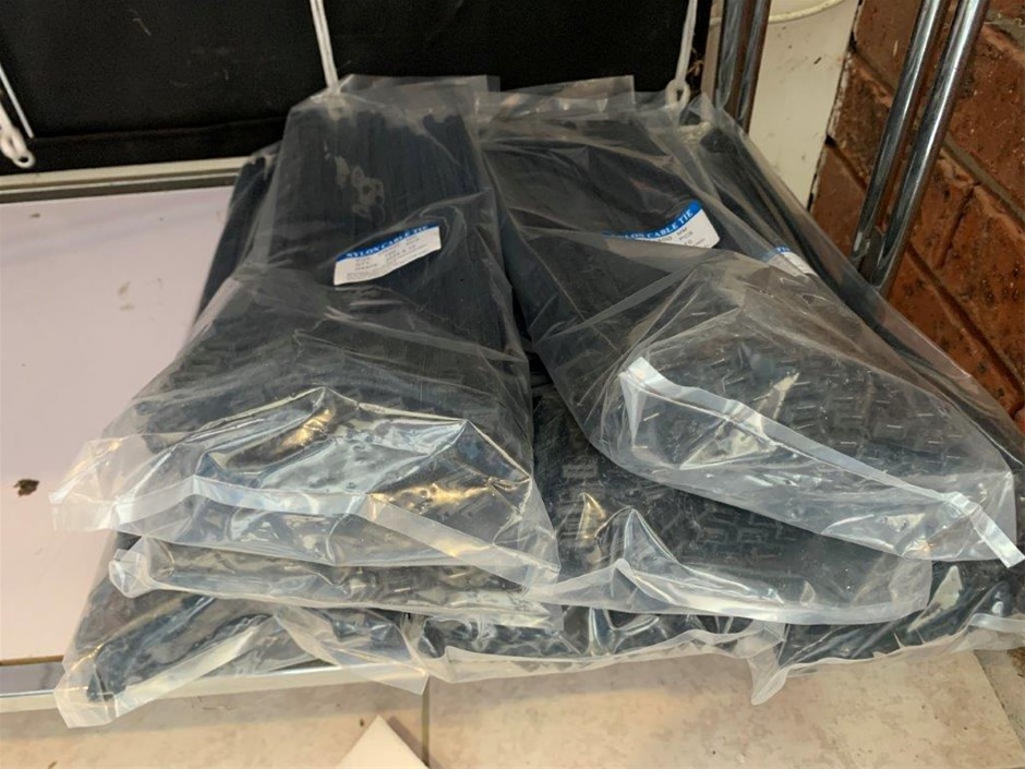 New in Packaging Nylon Cable Ties, 10mm x 400mm - Quantity 6