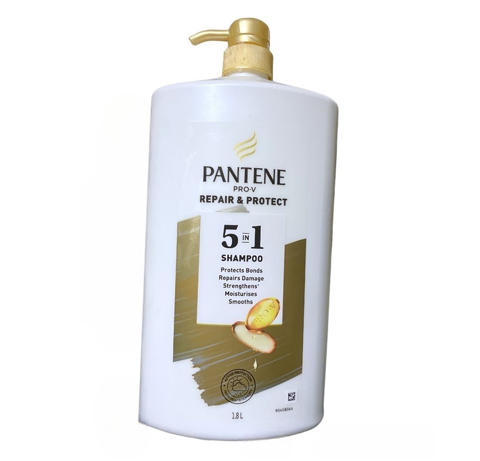 2 x PANTENE Pro-V Repair & Protect 5-In-1 Shampoo, 1.8L. N.B: Damaged pumps
