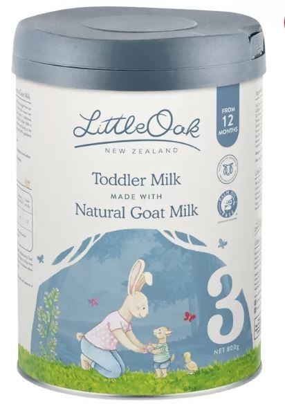 6 x LITTLE OAK Natural Goat Milk Toddler Formula Milk, Stage 3, From 12 Mon