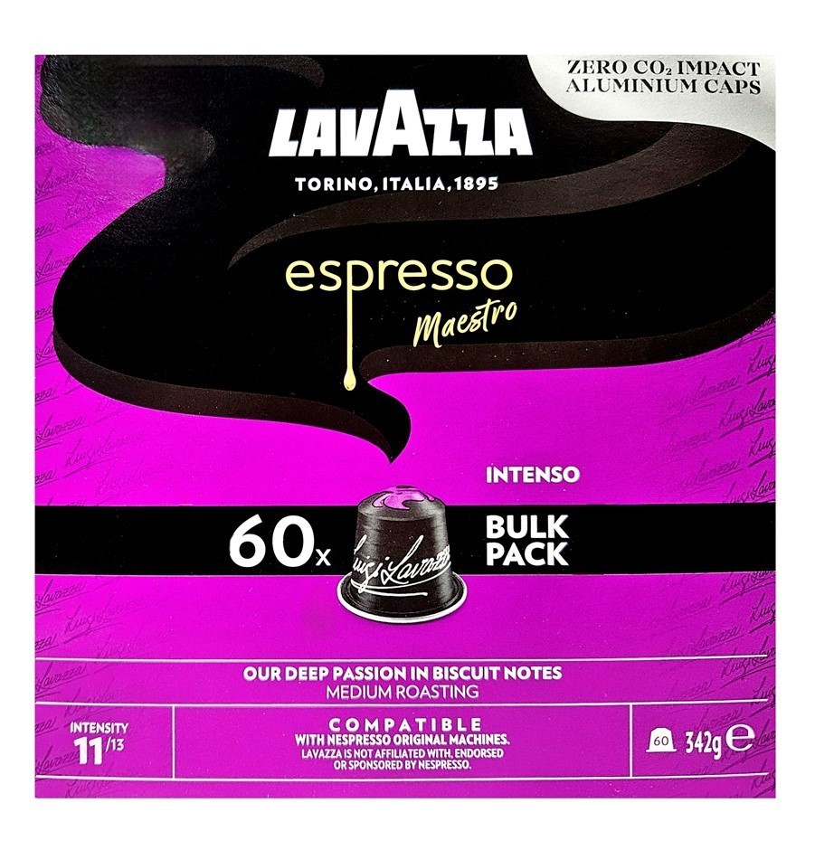 2 x Pack of 60pc LAVAZZA Expresso Maestro 'Intenso' Capsules, 171g, Intensi