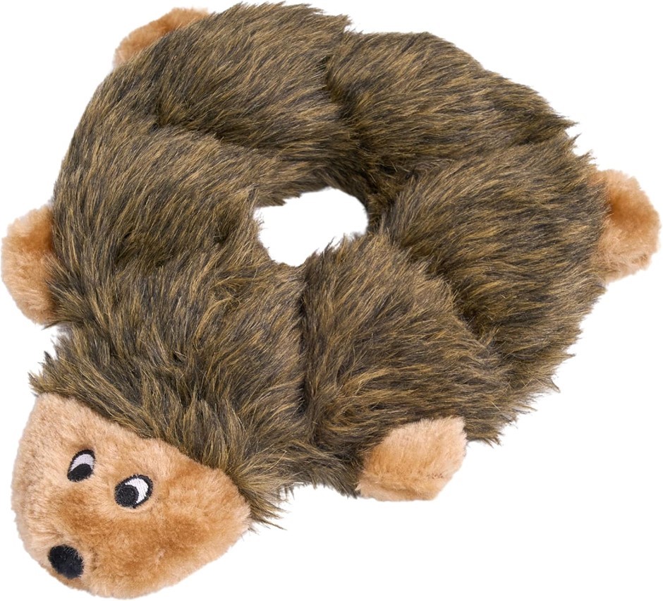 ZIPPYPAWS Loopy Hedgehog No Stuffing Squeaky Plush Dog Toy.