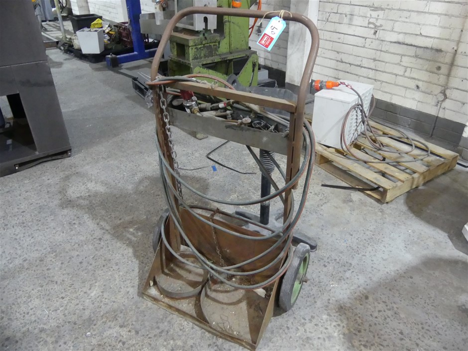 Oxy Gas Bottle Trolley And Components