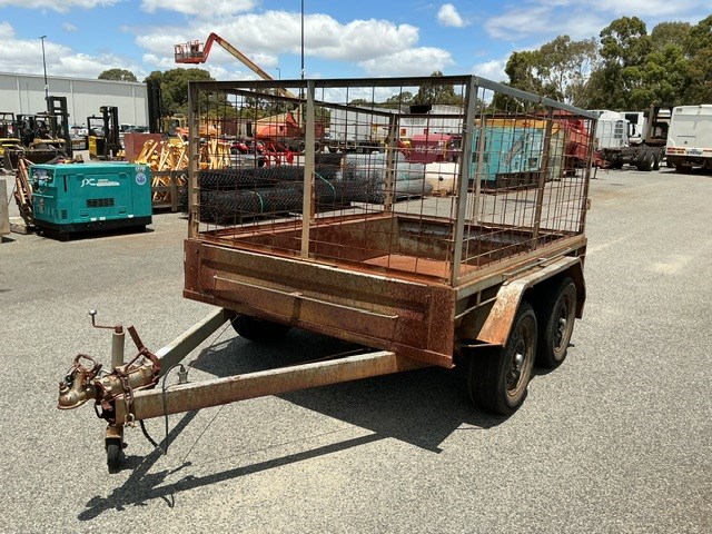 2008 John Papas Caged Tandem Box Trailer