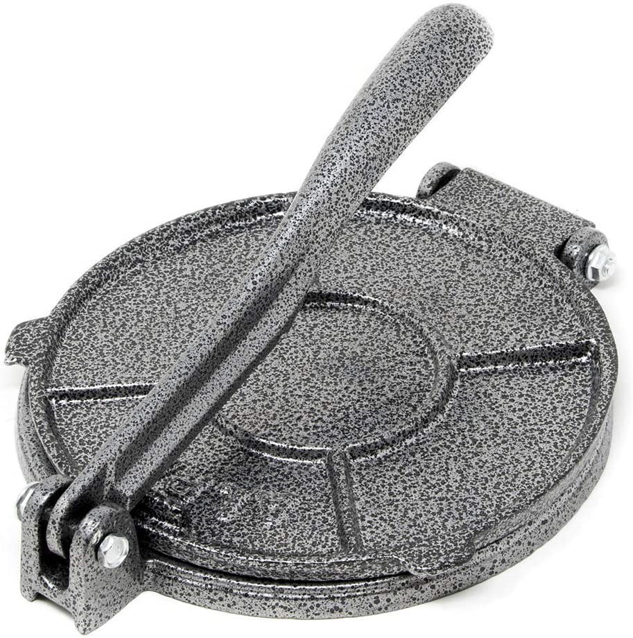 ALPHA LIVING Tortilla Press & Pataconera 7.5" Cast Iron Flour Corn Press, 5