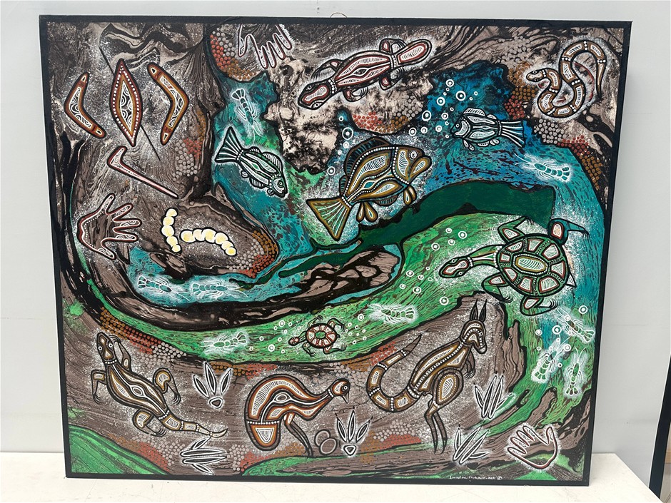 Indigenous Canvas Painting