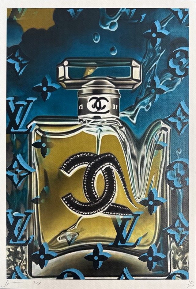 Death NYC Signed Street Art Print "CC/LV Style" Limited Edition