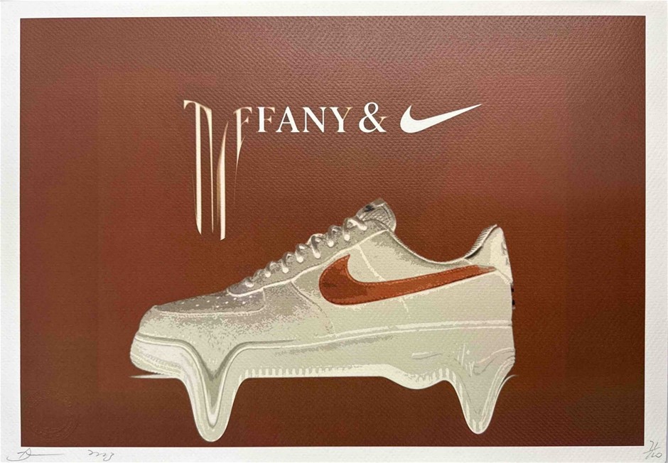 Death NYC Signed Street Art Print "Tiffany/Nike Style" Limited Edition