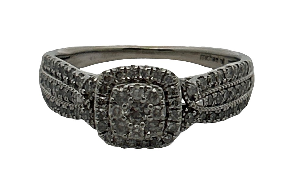 10ct White Gold 0.50ct Diamond Ring