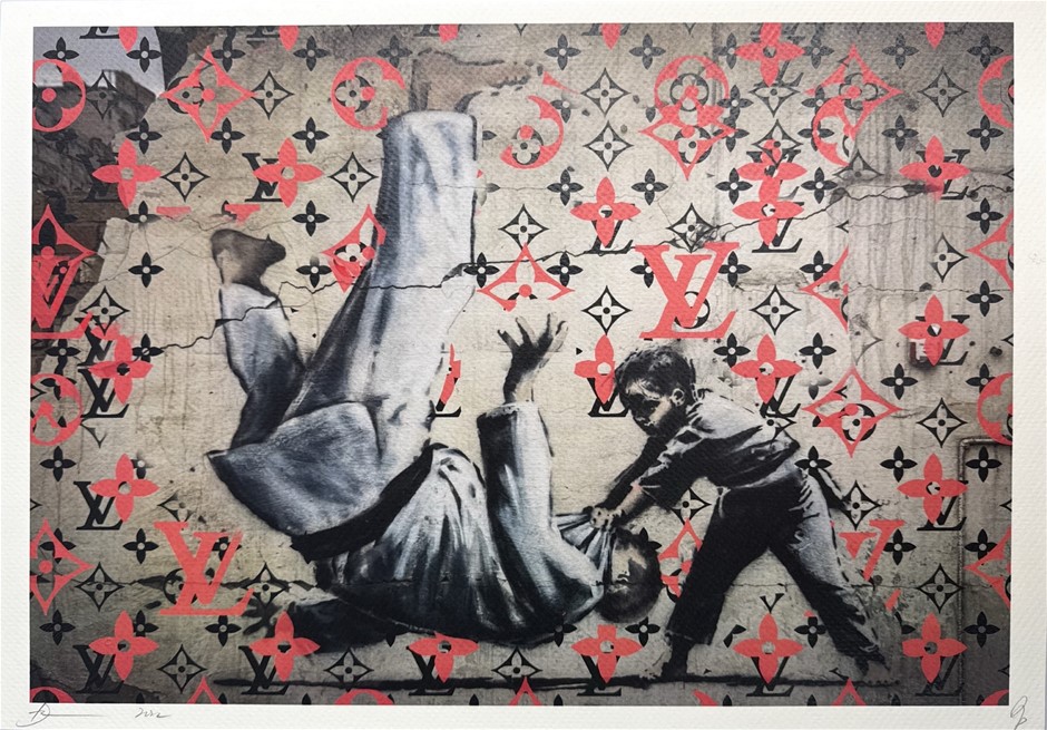 Death NYC Signed Street Art "Banksy/LV Style" Artist Proof