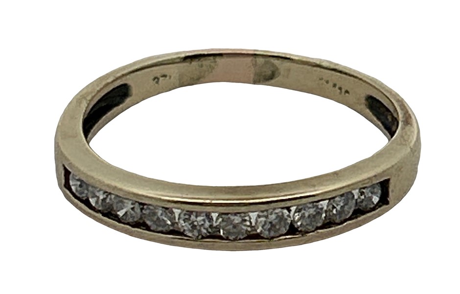 9ct Yellow Gold 0.20ct Diamond Band