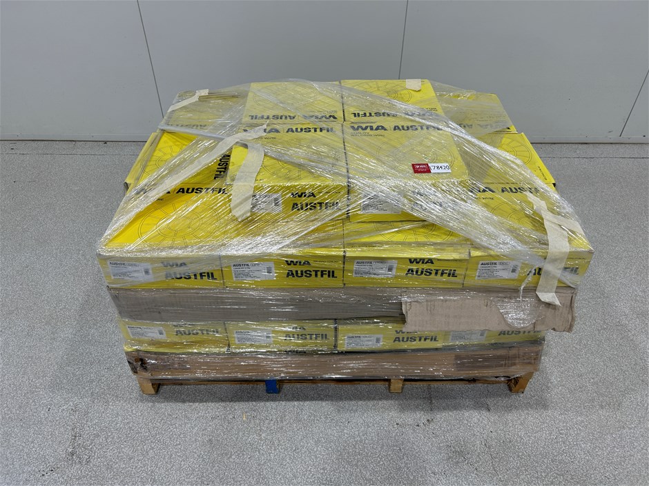 <p>Pallet of welding wire </p>