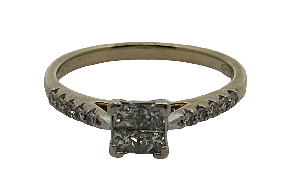 9ct Yellow Gold 0.60ct Diamond Ring