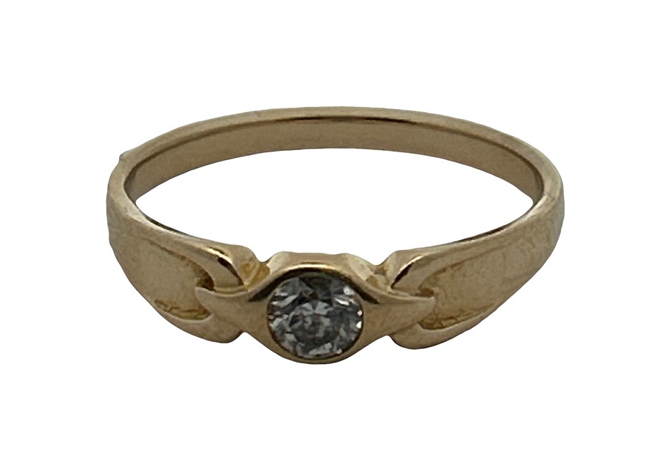 18ct Yellow Gold 0.25ct Diamond Solitaire Ring