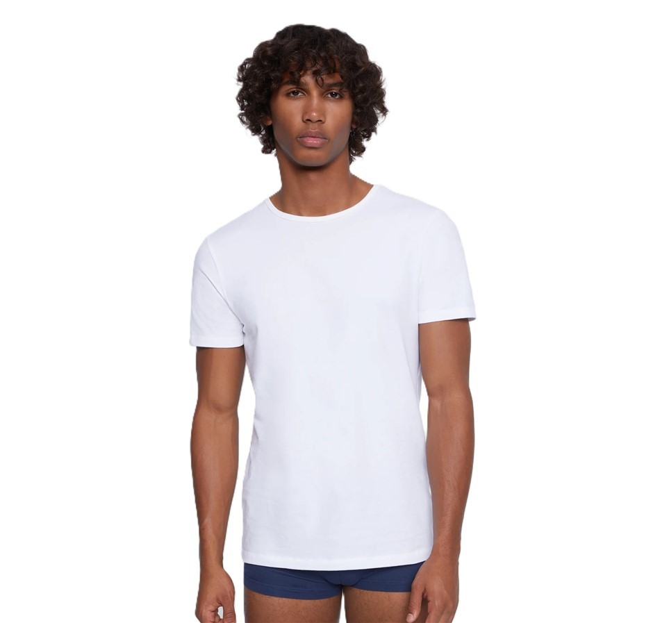 3-Pack LEVI'S Men's Crew Tees, Size M, 100% Cotton, White.