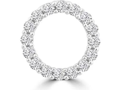 9K WHITE GOLD 0.10CT HI I1 DIAMOND PENDANT