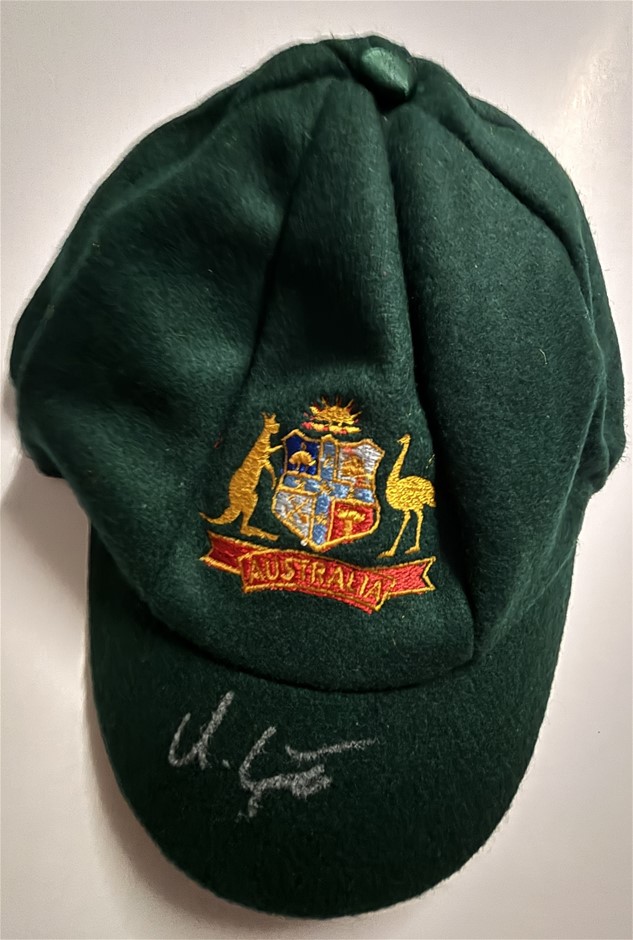 USMAN KHAWAJA SIGNED BAGGY GREEN CAP