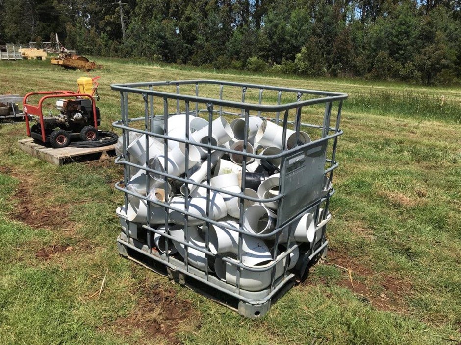 A Stillage of Assorted PVC Pipe Joiners