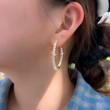 18K/Italy Solid Gold Filled Earring -(stamped 18K/Italy)-Warranty Quality