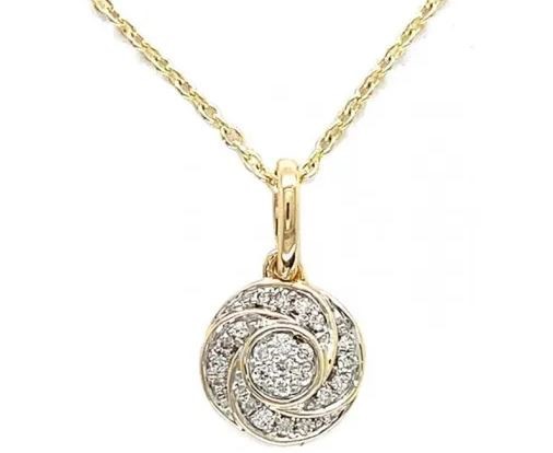 9K Yellow GOLD 0.20CT HI I1 DIAMOND RING