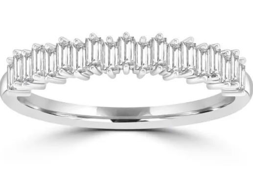 9K WHITE GOLD 0.25ct HI I1 DIAMOND BEZEL PENDANT