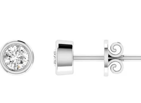 18K Yellow Gold 0.25CT GH I1 DIAMOND BEZEL SET PENDANT