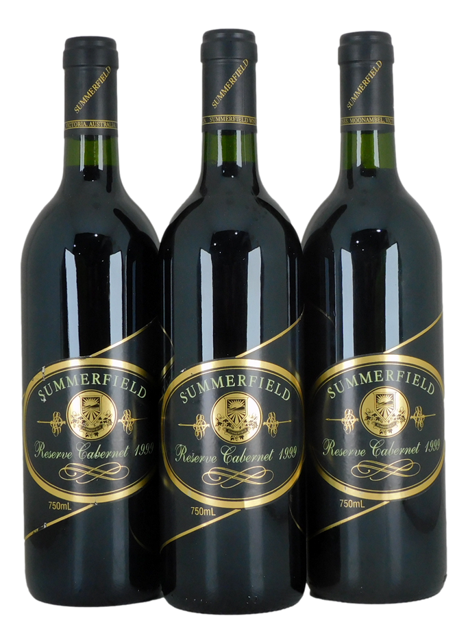 Summerfield Cabernet Sauvignon 1999 (3x 750mL), Victoria