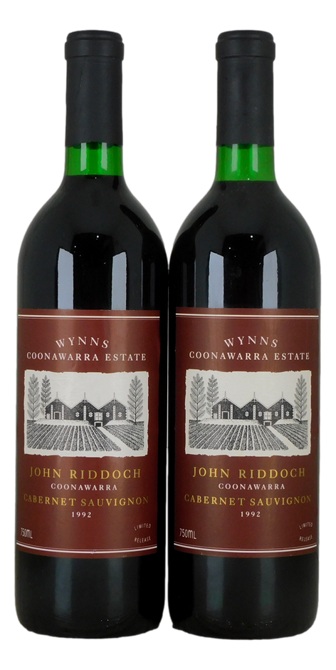 Wynns  John Riddoch Cabernet Sauvignon 1992 (2x 750mL), Coonawarra